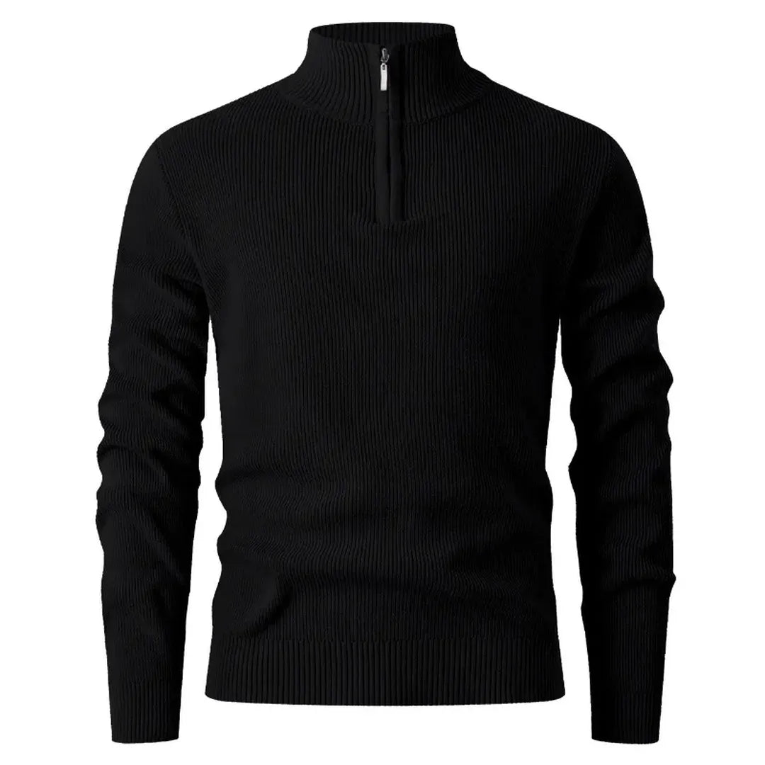 Halden Quarter Zip Knit Sweater - Quiet confidence in every detail