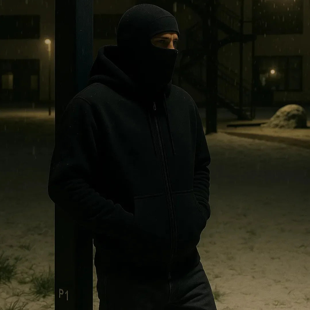 Aura Minimal Smart Hoodie - With Built-in Balaclava