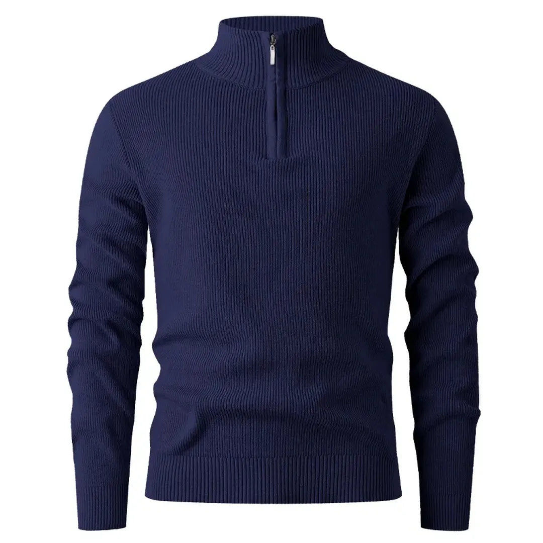 Halden Quarter Zip Knit Sweater - Quiet confidence in every detail